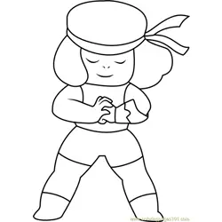 Ruby Steven Universe Free Coloring Page for Kids