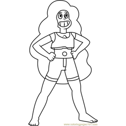 Stevonnie Steven Universe Free Coloring Page for Kids