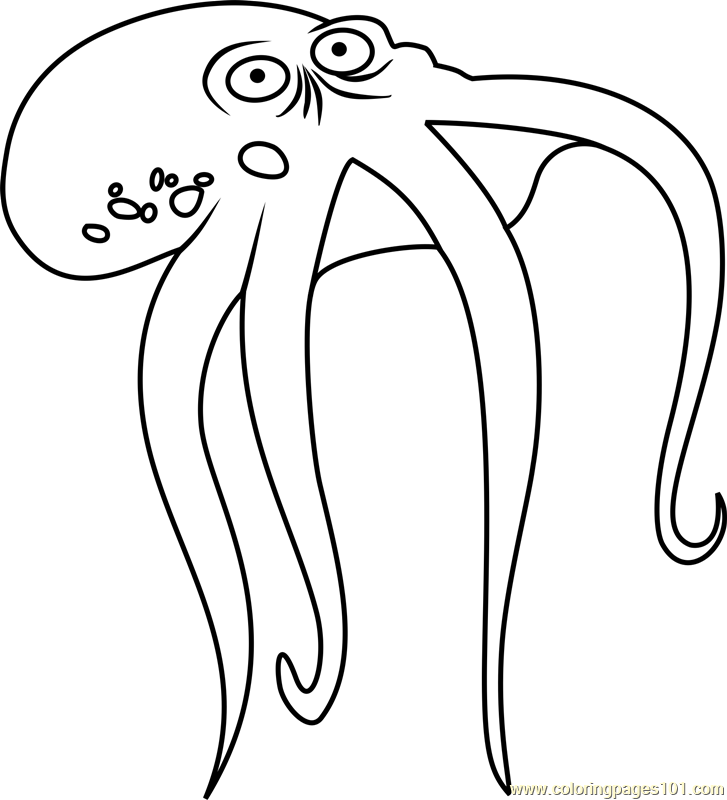 Octopus Stoked Coloring Page for Kids - Free Stoked Printable Coloring