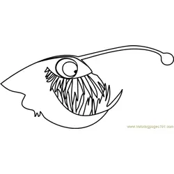 Anglerfish Stoked Free Coloring Page for Kids