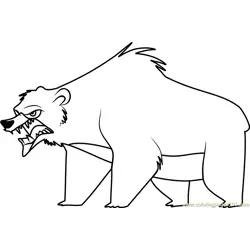 Bear Stoked Free Coloring Page for Kids