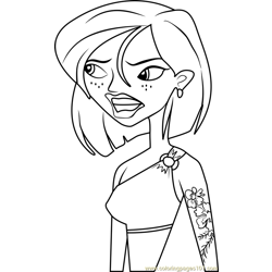 Kaylie Stoked Free Coloring Page for Kids
