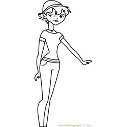 Maddie Stoked Free Coloring Page for Kids