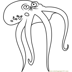 Octopus Stoked Free Coloring Page for Kids
