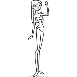 Stoked Bikini 2 Free Coloring Page for Kids