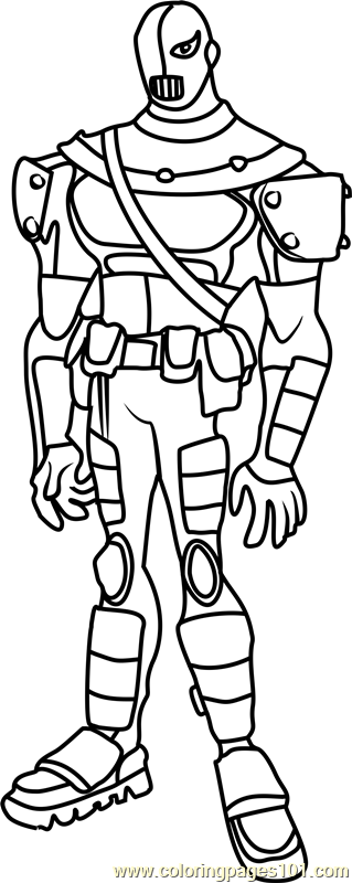 Slade Coloring Page for Kids - Free Teen Titans Printable Coloring