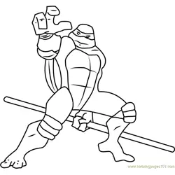 Donatello Free Coloring Page for Kids