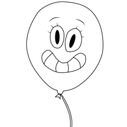 Alan Keane The Amazing World of Gumball Free Coloring Page for Kids