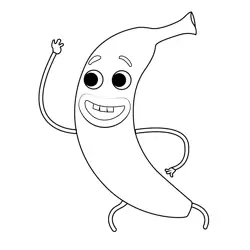 Banana Joe The Amazing World of Gumball Free Coloring Page for Kids