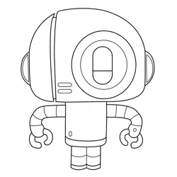 Bobert 6B The Amazing World of Gumball Free Coloring Page for Kids