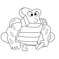 Bread man The Amazing World of Gumball Free Coloring Page for Kids