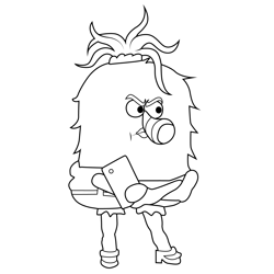Brydie The Amazing World of Gumball Free Coloring Page for Kids
