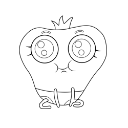 Charlie Ann The Amazing World of Gumball Free Coloring Page for Kids