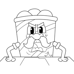Chicken Bucket The Amazing World of Gumball Free Coloring Page for Kids