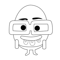 Colin The Amazing World of Gumball Free Coloring Page for Kids