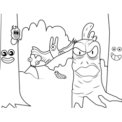 Creatures The Amazing World of Gumball Free Coloring Page for Kids
