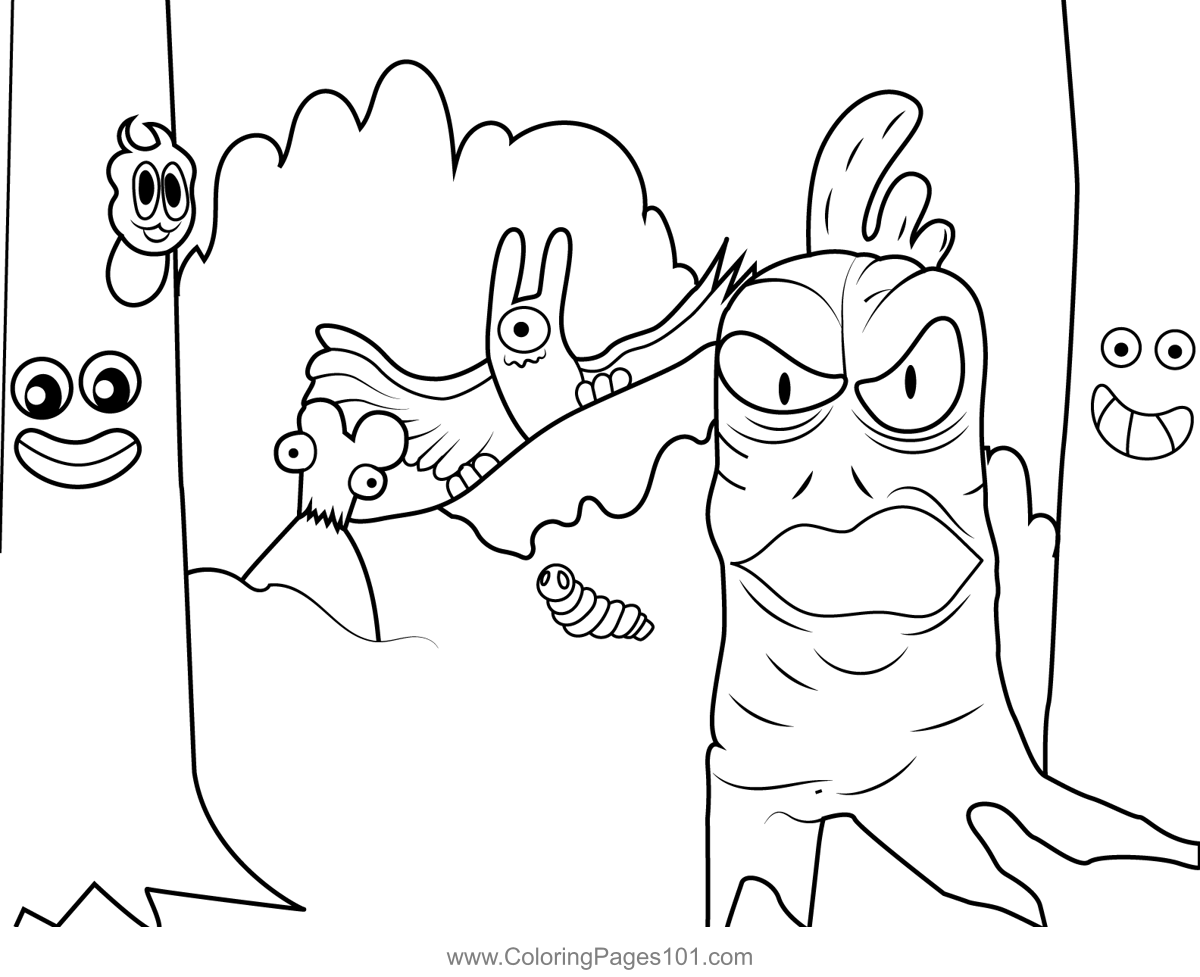 Creatures The Amazing World of Gumball Coloring Page for Kids - Free ...