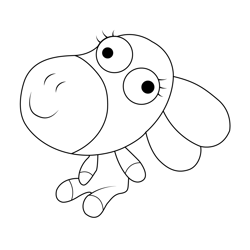 Daisy the Donkey The Amazing World of Gumball Free Coloring Page for Kids