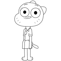 Doctor Nicole Watterson The Amazing World of Gumball Free Coloring Page for Kids