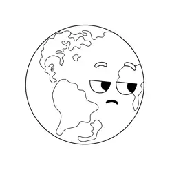Earth The Amazing World of Gumball Free Coloring Page for Kids