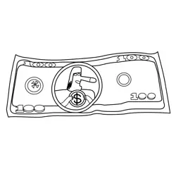 Elmore dollar The Amazing World of Gumball Free Coloring Page for Kids