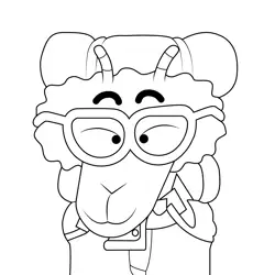 Ethel The Amazing World of Gumball Free Coloring Page for Kids