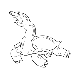 Evil Turtle The Amazing World of Gumball Free Coloring Page for Kids