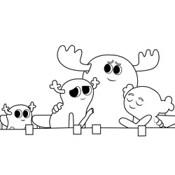 Fitzgerald family The Amazing World of Gumball Free Coloring Page for Kids
