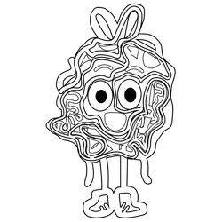 Fuzzball The Amazing World of Gumball Free Coloring Page for Kids