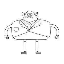 Goblin The Amazing World of Gumball Free Coloring Page for Kids