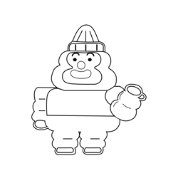 Gregory The Amazing World of Gumball Free Coloring Page for Kids