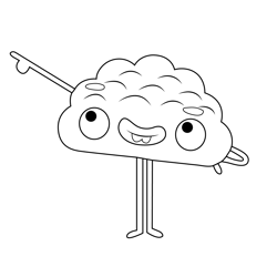 Gumball s brain The Amazing World of Gumball Free Coloring Page for Kids
