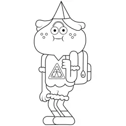 Josh The Amazing World of Gumball Free Coloring Page for Kids