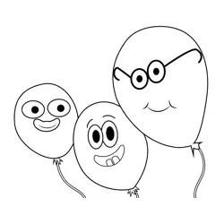 Keane family The Amazing World of Gumball Free Coloring Page for Kids