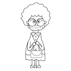 Maria The Amazing World of Gumball Free Coloring Page for Kids