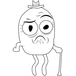 Marvin Finklehimer The Amazing World of Gumball Free Coloring Page for Kids