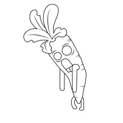 Mutant carrot The Amazing World of Gumball Free Coloring Page for Kids