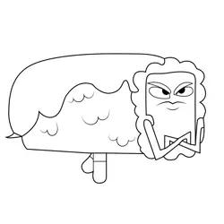 Mutant meatloaf The Amazing World of Gumball Free Coloring Page for Kids