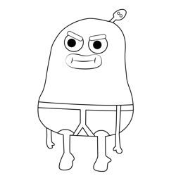 Pantsbully The Amazing World of Gumball Free Coloring Page for Kids