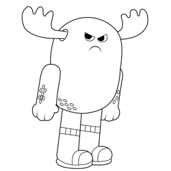 Patrick Fitzgerald The Amazing World of Gumball Free Coloring Page for Kids