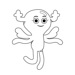 Penny Fitzgerald The Amazing World of Gumball Free Coloring Page for Kids