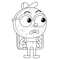 Peter Pepperoni The Amazing World of Gumball Free Coloring Page for Kids