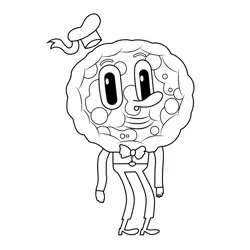 Quattro Pepperoni The Amazing World of Gumball Free Coloring Page for Kids