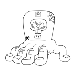 Reaper The Amazing World of Gumball Free Coloring Page for Kids