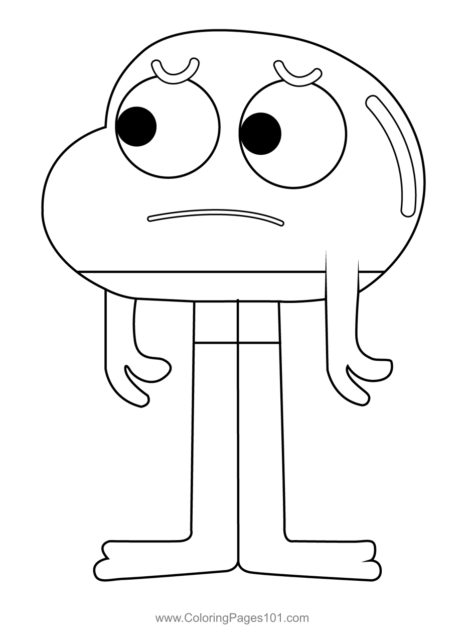 The Amazing World of Gumball Coloring Pages Printable for Free Download