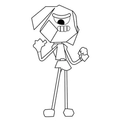 Rob The Amazing World of Gumball Free Coloring Page for Kids