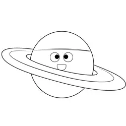 Saturn The Amazing World of Gumball Free Coloring Page for Kids
