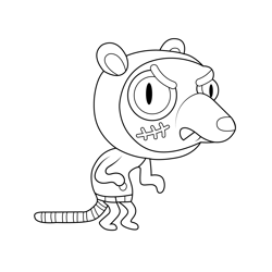 Scythe The Amazing World of Gumball Free Coloring Page for Kids