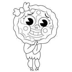 Siciliana Pepperoni The Amazing World of Gumball Free Coloring Page for Kids