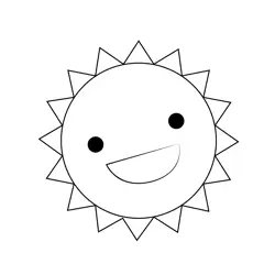 Sun The Amazing World of Gumball Free Coloring Page for Kids